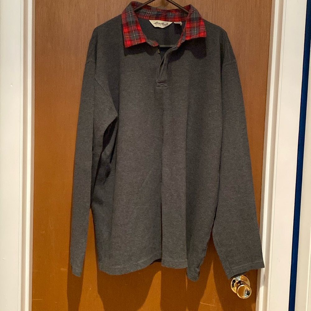 Eddie Bauer Mens button collar XLT long sleeve